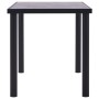 Mesa de comedor de MDF negro y gris hormigón 140x70x75 cm en Mesas de comedor | Comprar online en Foru.es