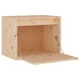 Armario de pared de madera maciza de pino 45x30x35 cm de vidaXL, Estantes y estanterías - Ref: Foro24-813435, Precio: 49,44 €...