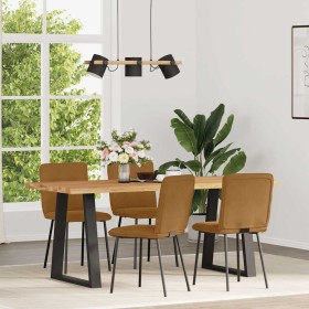 Sillas de comedor 4 unidades terciopelo marrón en Sillas de comedor | Comprar online en Foru.es