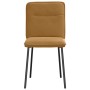 Sillas de comedor 4 unidades terciopelo marrón en Sillas de comedor | Comprar online en Foru.es