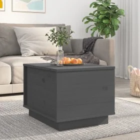 Mesa de centro de madera maciza de pino gris 40x50x35 cm de vidaXL, Mesas de centro - Ref: Foro24-813412, Precio: 69,59 €, De...