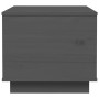 Mesa de centro de madera maciza de pino gris 40x50x35 cm de vidaXL, Mesas de centro - Ref: Foro24-813412, Precio: 70,51 €, De...