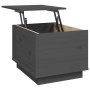 Mesa de centro de madera maciza de pino gris 40x50x35 cm de vidaXL, Mesas de centro - Ref: Foro24-813412, Precio: 70,51 €, De...