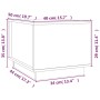Mesa de centro de madera maciza de pino gris 40x50x35 cm de vidaXL, Mesas de centro - Ref: Foro24-813412, Precio: 70,51 €, De...