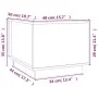 Mesa de centro de madera maciza de pino gris 40x50x35 cm de vidaXL, Mesas de centro - Ref: Foro24-813412, Precio: 69,59 €, De...