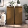 Aparador 2 uds madera maciza de pino marrón miel 31,5x34x75 cm de vidaXL, Aparadores - Ref: Foro24-813357, Precio: 61,52 €, D...