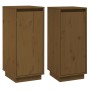 Aparador 2 uds madera maciza de pino marrón miel 31,5x34x75 cm de vidaXL, Aparadores - Ref: Foro24-813357, Precio: 61,52 €, D...