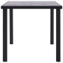 Mesa de comedor de MDF negro y gris hormigón 160x80x75 cm en Mesas de comedor | Comprar online en Foru.es