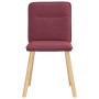 Sillas de comedor 4 unidades tela rojo tinto en Sillas de comedor | Comprar online en Foru.es