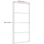 ESG glass and aluminum sliding door white 90x205 cm by vidaXL, Doors for the home - Ref: Foro24-151660, Price: 163,37 €, Disc...