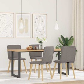 Sillas de comedor 4 unidades tela taupe en Sillas de comedor | Comprar online en Foru.es