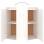 Armario de pared de madera maciza de pino blanco 30x30x80 cm de vidaXL, Estantes y estanterías - Ref: Foro24-813497, Precio: ...