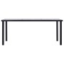Mesa de comedor de MDF negro y gris hormigón 180x90x75 cm en Mesas de comedor | Comprar online en Foru.es