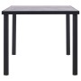 Mesa de comedor de MDF negro y gris hormigón 180x90x75 cm en Mesas de comedor | Comprar online en Foru.es