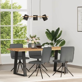 Sillas de comedor giratorias 4 unidades tela gris oscuro en Sillas de comedor | Comprar online en Foru.es