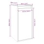 Armario de pared de madera maciza de pino blanco 30x30x60 cm de vidaXL, Estantes y estanterías - Ref: Foro24-813487, Precio: ...