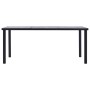 Mesa de comedor de MDF negro y gris hormigón 200x100x75 cm en Mesas de comedor | Comprar online en Foru.es