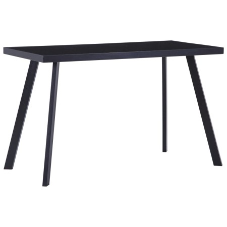 Mesa de comedor de vidrio templado negro 120x60x75 cm en Mesas de comedor | Comprar online en Foru.es