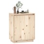 Aparador de madera maciza de pino 60x34x75 cm de vidaXL, Aparadores - Ref: Foro24-813345, Precio: 92,02 €, Descuento: %