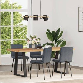 Sillas de comedor 4 unidades terciopelo gris oscuro en Sillas de comedor | Comprar online en Foru.es