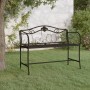Banco de jardín de dos plazas 104 cm acero negro de vidaXL, Bancos de jardín - Ref: Foro24-318831, Precio: 132,76 €, Descuent...