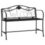 Banco de jardín de dos plazas 104 cm acero negro de vidaXL, Bancos de jardín - Ref: Foro24-318831, Precio: 132,76 €, Descuent...