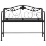 Banco de jardín de dos plazas 104 cm acero negro de vidaXL, Bancos de jardín - Ref: Foro24-318831, Precio: 130,22 €, Descuent...