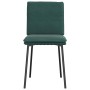 Sillas de comedor 4 unidades terciopelo verde oscuro en Sillas de comedor | Comprar online en Foru.es