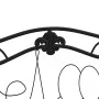Banco de jardín de dos plazas 104 cm acero negro de vidaXL, Bancos de jardín - Ref: Foro24-318831, Precio: 130,22 €, Descuent...