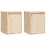 Armario de pared 2 uds madera maciza de pino 30x30x40 cm de vidaXL, Estantes y estanterías - Ref: Foro24-813476, Precio: 57,4...