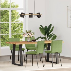 Sillas de comedor 4 unidades terciopelo verde claro en Sillas de comedor | Comprar online en Foru.es