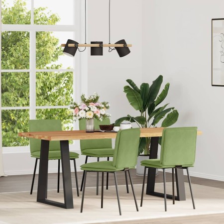 Sillas de comedor 4 unidades terciopelo verde claro en Sillas de comedor | Comprar online en Foru.es