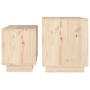 Mesas de centro apilables 2 unidades madera maciza de pino de vidaXL, Mesas de centro - Ref: Foro24-813525, Precio: 37,32 €, ...
