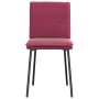 Sillas de comedor 4 unidades terciopelo rojo tinto en Sillas de comedor | Comprar online en Foru.es