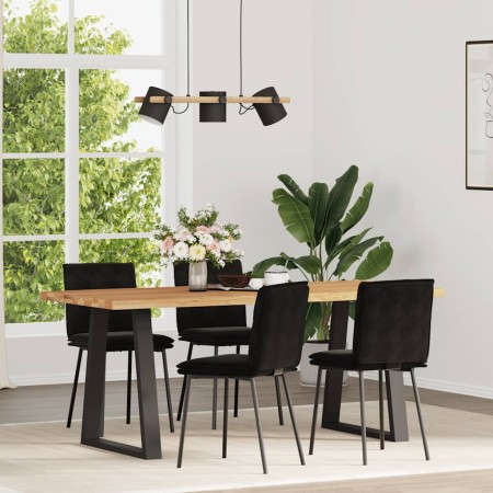 Sillas de comedor 4 unidades terciopelo negro en Sillas de comedor | Comprar online en Foru.es