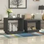 Stackable coffee tables 2 units solid gray pine wood by vidaXL, Coffee table - Ref: Foro24-813527, Price: 47,86 €, Discount: %