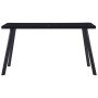 Mesa de comedor de vidrio templado negro 140x70x75 cm en Mesas de comedor | Comprar online en Foru.es