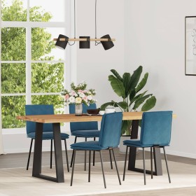 Sillas de comedor 4 unidades terciopelo azul en Sillas de comedor | Comprar online en Foru.es