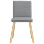 Sillas de comedor 4 unidades tela gris claro en Sillas de comedor | Comprar online en Foru.es