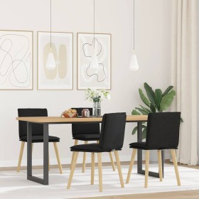 Sillas de comedor 4 unidades tela negras en Sillas de comedor | Comprar online en Foru.es