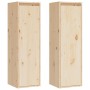 Armario de pared 2 unidades madera maciza de pino 30x30x100 cm de vidaXL, Estantes y estanterías - Ref: Foro24-813506, Precio...