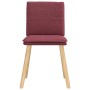Sillas de comedor 4 unidades tela rojo tinto en Sillas de comedor | Comprar online en Foru.es