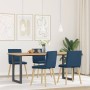 Sillas de comedor 4 unidades tela azul en Sillas de comedor | Comprar online en Foru.es