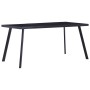 Mesa de comedor de vidrio templado negro 180x90x75 cm en Mesas de comedor | Comprar online en Foru.es