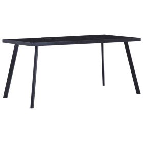 Mesa de comedor de vidrio templado negro 180x90x75 cm en Mesas de comedor | Comprar online en Foru.es