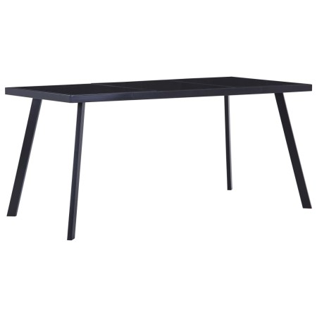 Mesa de comedor de vidrio templado negro 180x90x75 cm en Mesas de comedor | Comprar online en Foru.es