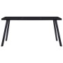Mesa de comedor de vidrio templado negro 180x90x75 cm en Mesas de comedor | Comprar online en Foru.es