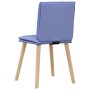 Sillas de comedor 4 uds tela azul jeans en Sillas de comedor | Comprar online en Foru.es