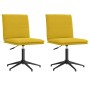 Sillas de comedor 2 unidades terciopelo amarillo en Sillas de comedor | Comprar online en Foru.es
