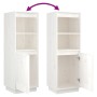 Aparador alto de madera maciza de pino banco 37x34x110 cm de vidaXL, Aparadores - Ref: Foro24-813516, Precio: 80,44 €, Descue...